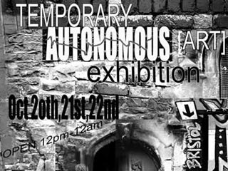 Detail of the Temporary Autonomous Art exhibition poster